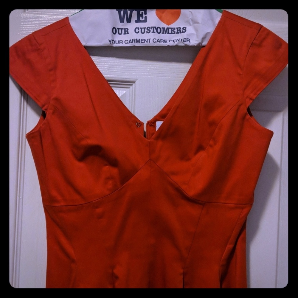 Red Calvin Klein dress